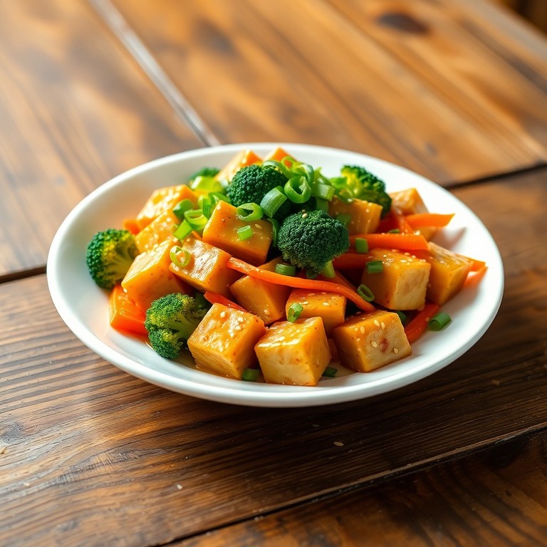 Tofu-Stir-Fry mit Brokkoli und Karotten - Mr. Cook