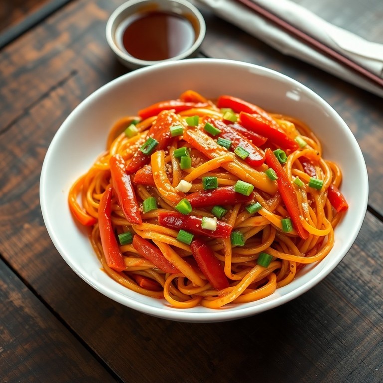 Spicy Sweet Noodle Stir-Fry
