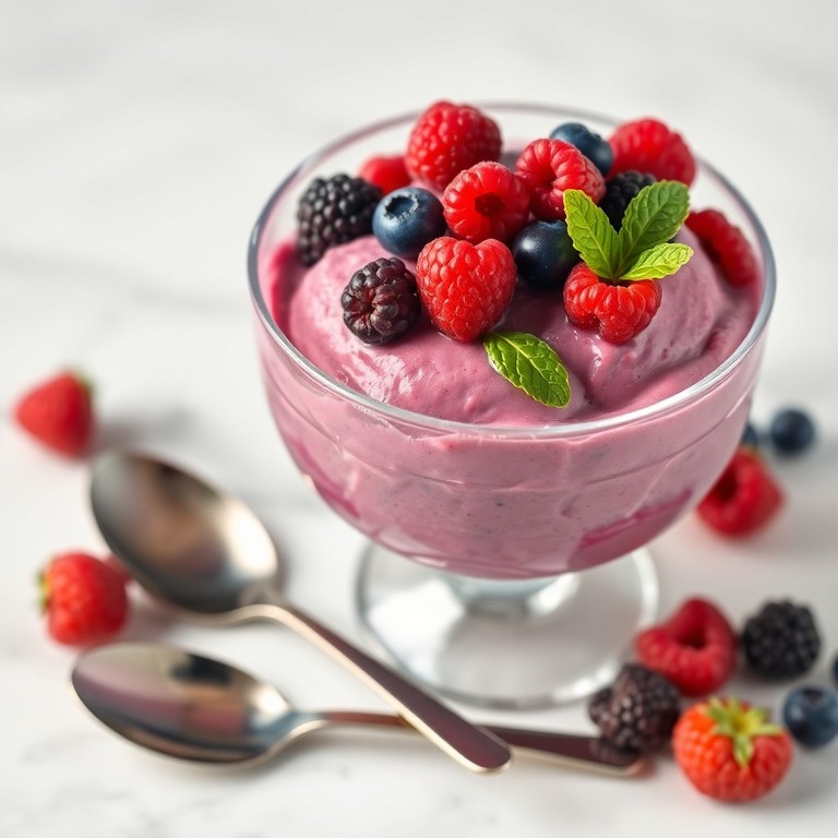 Gelato Proteico ai Frutti di Bosco in Stile Smoothie