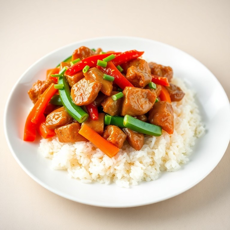 Asiatisches Hähnchen mit Paprika und Zucchini