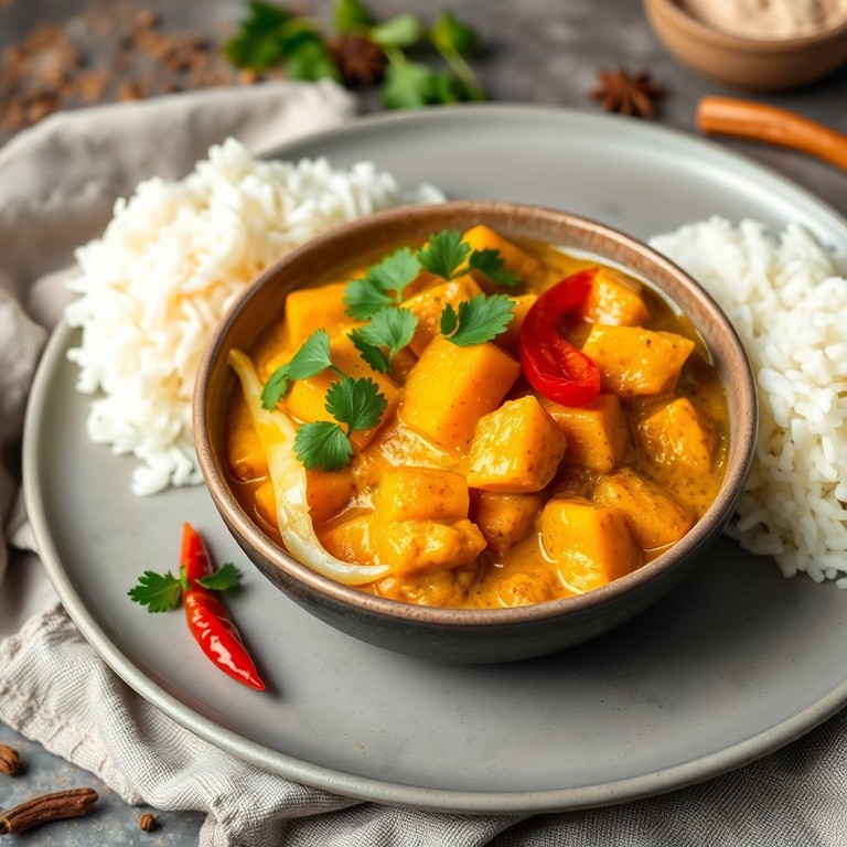 Vegetarische Curry met Spitskool en Zoete Aardappel