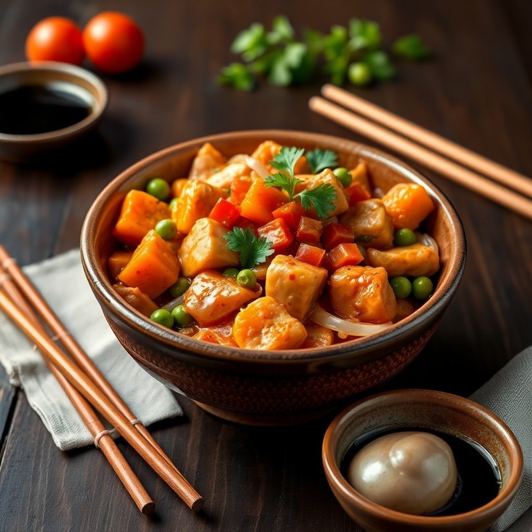 Ragoût de Poulet et Légumes à l'Asiatique