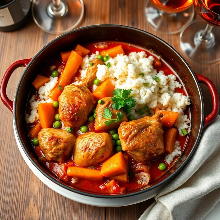 Poulet à la provençale en cocotte