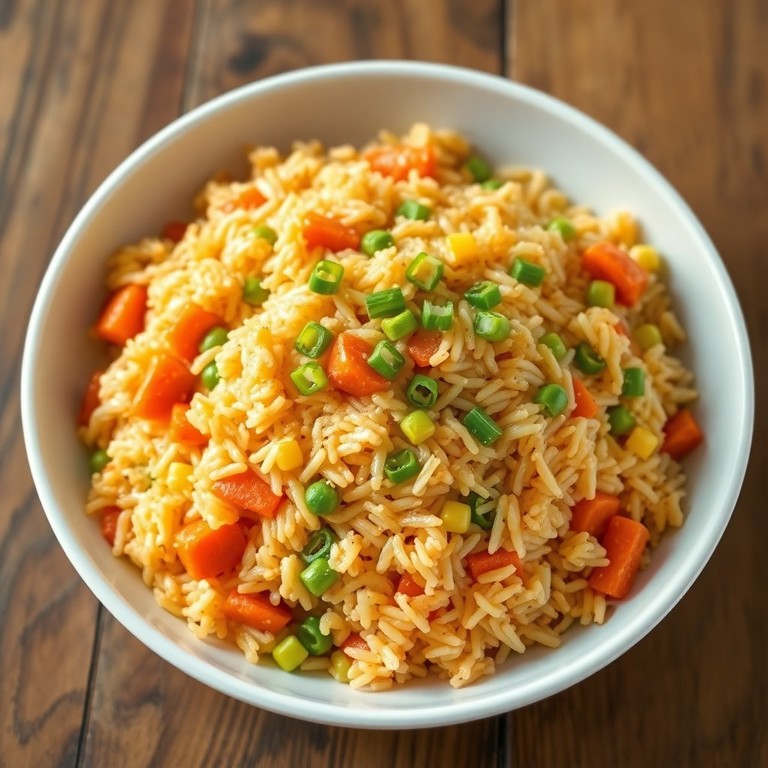 Classic Egg Fried Rice with Vegetables