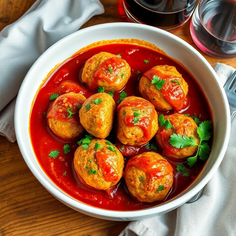 Polpette di Uova e Tonno in Salsa di Pomodoro