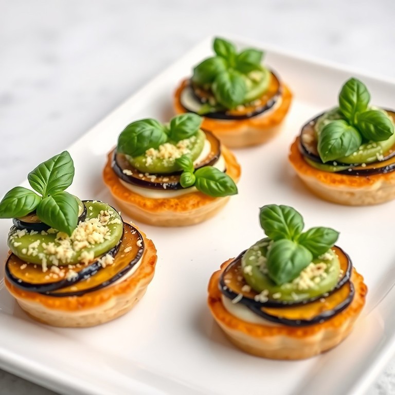 Tartelletta Gourmet al Parmigiana con Crema di Basilico e Noci