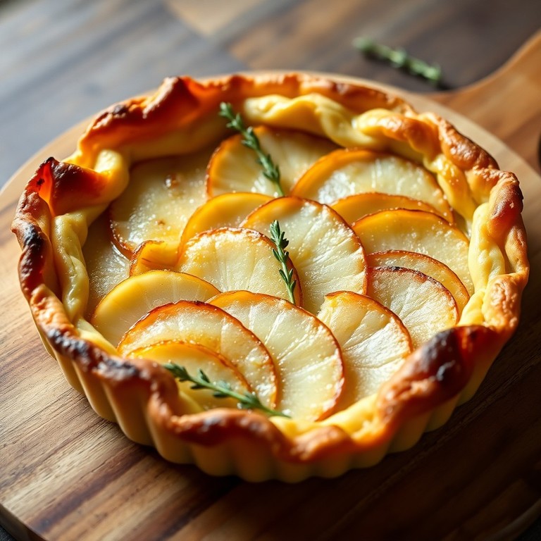 Päron- och ostpaj i fransk stil