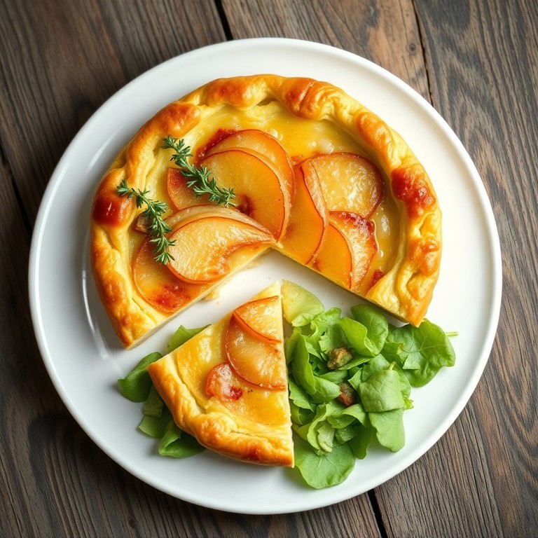 Päron- och ostpaj i fransk stil