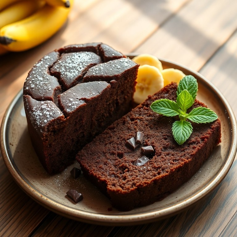 Bolo Vegano de Chocolate com Massa de Banana e Aveia