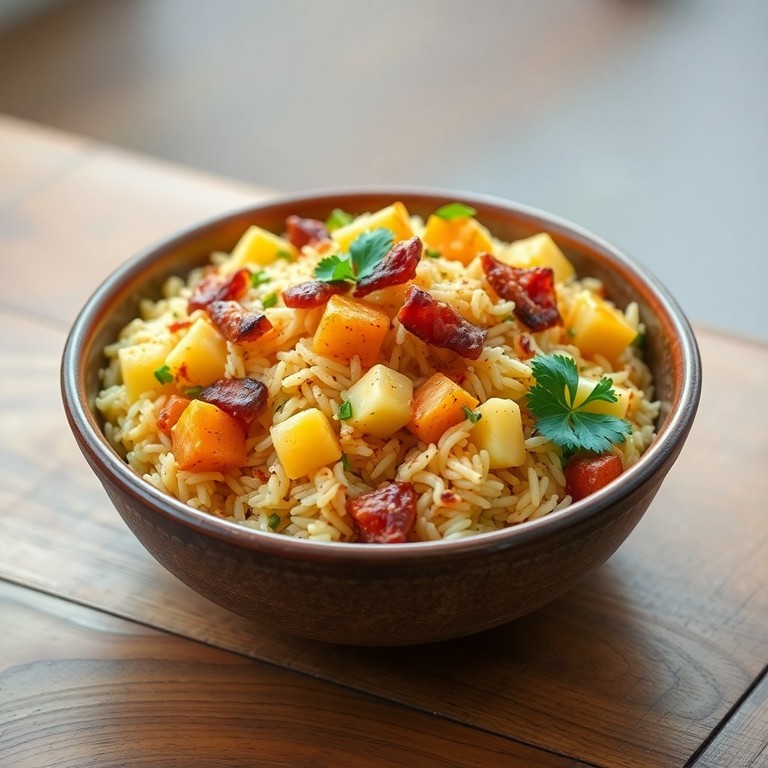 Riz Pilaf aux Lardons et aux Épices Orientales