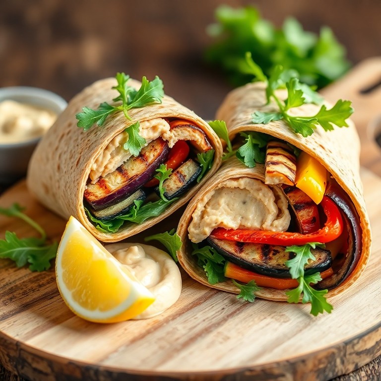 Wrap di Hummus e Verdure Grigliate