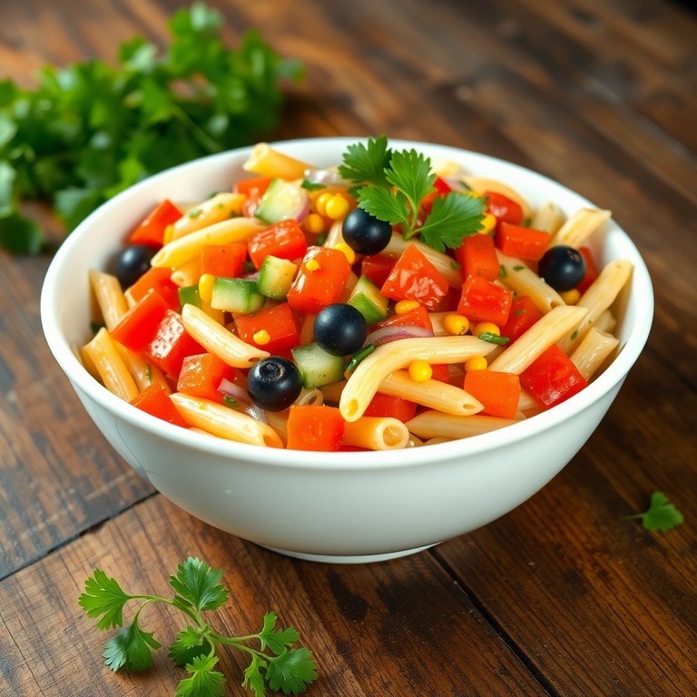 Ensalada de Pasta con Verduras de Temporada
