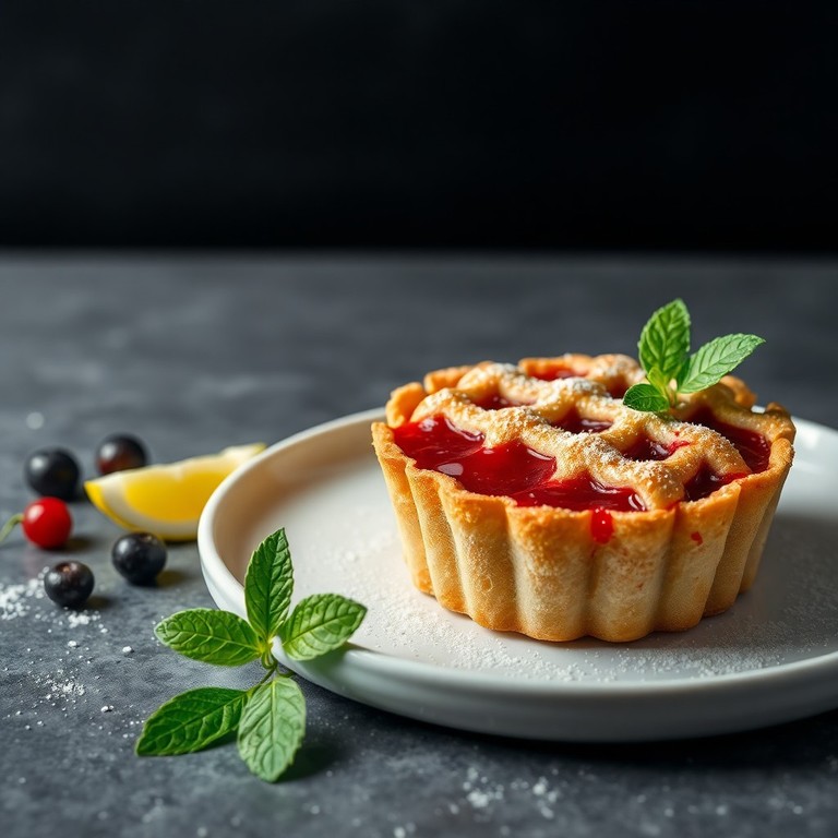 Torta de Geléia de Frutas Vermelhas com Massa de Leite em Pó na Airfryer