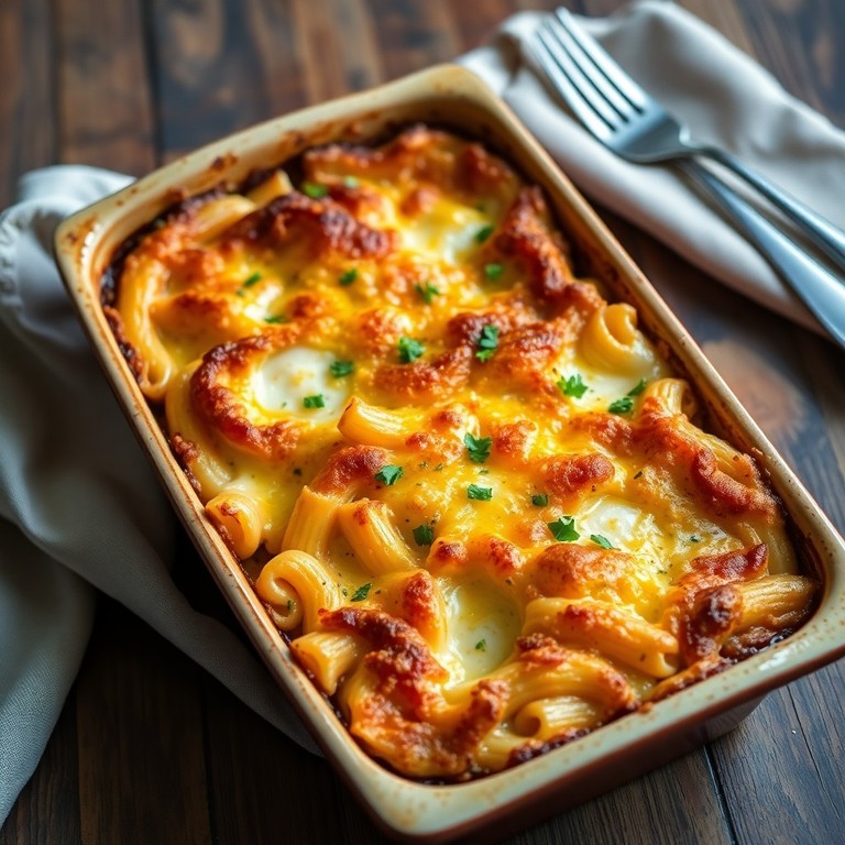 Gratin de Pâtes Fromagées aux Œufs