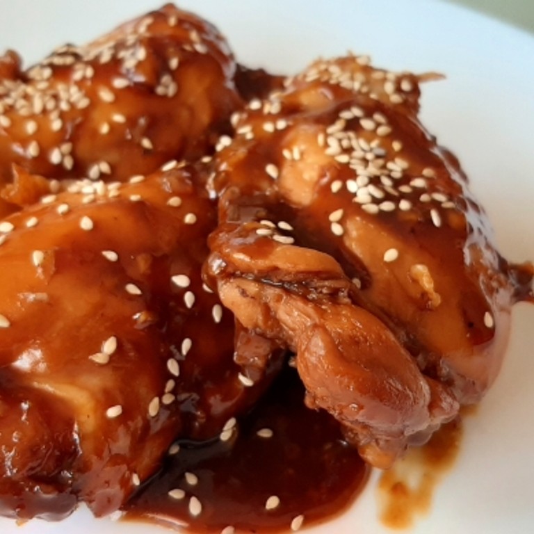 Pollo en Salsa de Miel y Soya