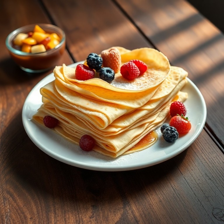 Crepes Finos ao Estilo Francês