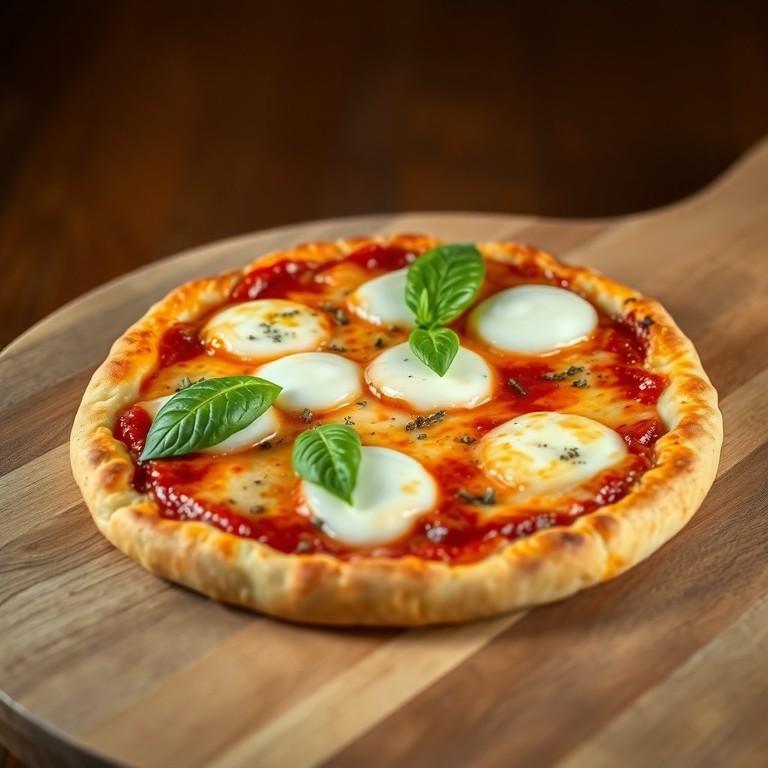 Pizza con Masa de Buñuelos Colombianos y Queso