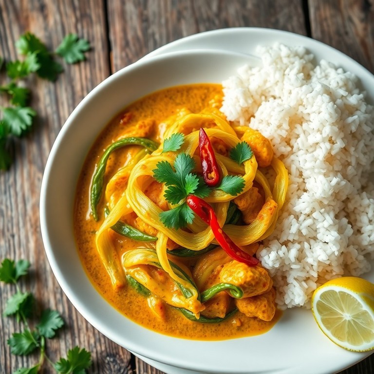Maledivische Andijvie Curry