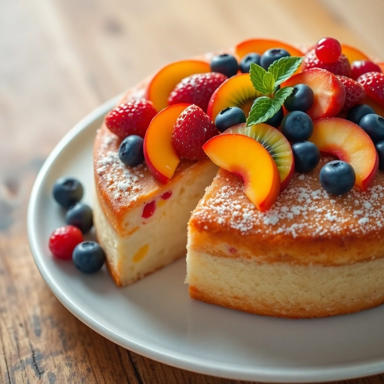 Torta di Vaniglia e Frutta