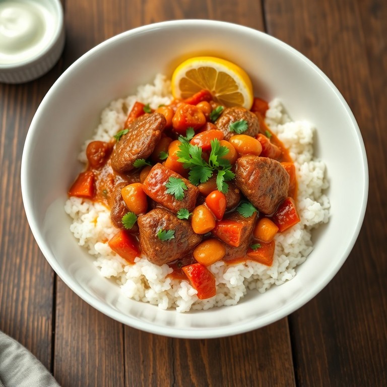 Spicy Beef Kofta Rice Bowl