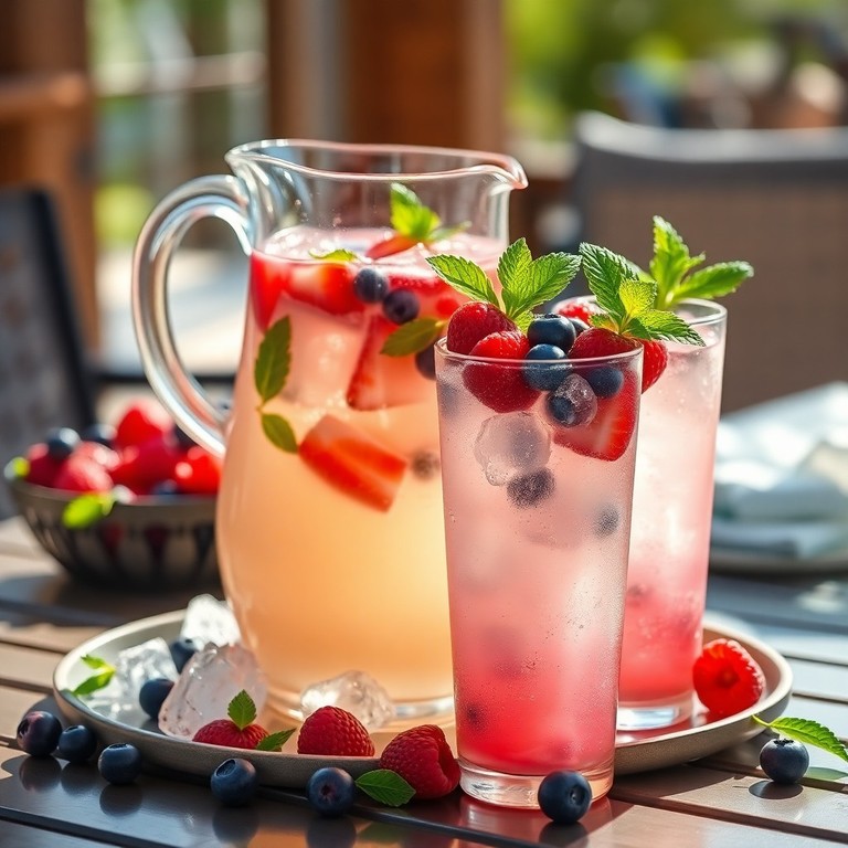 Refreshing Berry Lemonade Punch