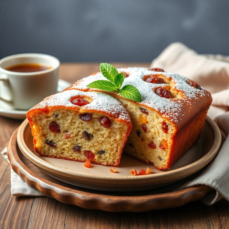 Bolo de Pão com Fermento Químico e Frutas Secas