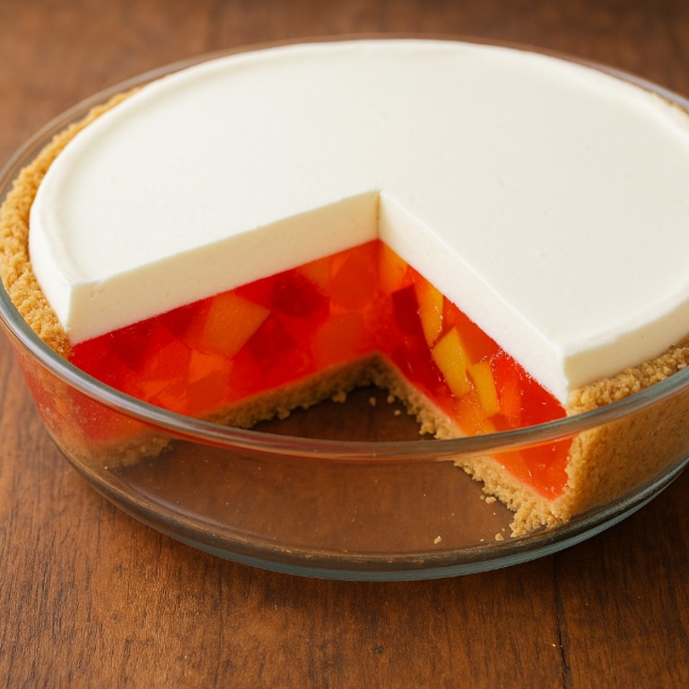 Tarta Helada de Gelatina de Frutas