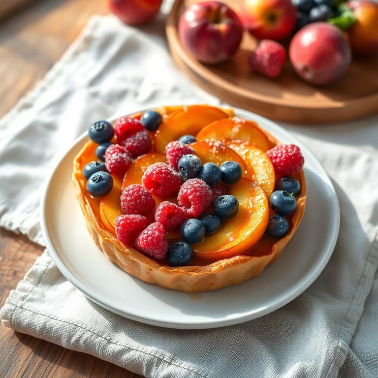Tarte aux fruits d'été à croûte brisée