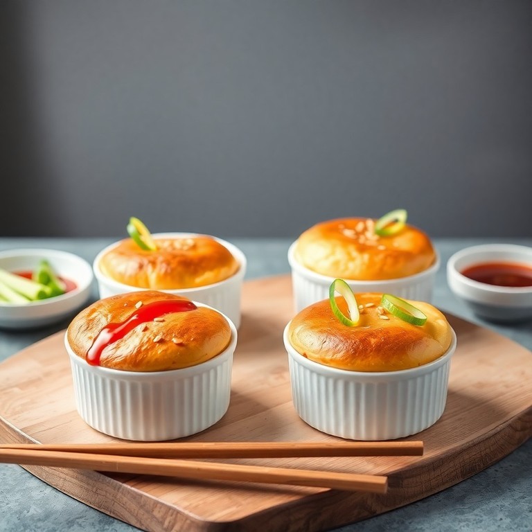 Oosterse Eiersoufflé met Sriracha en Groene Ui