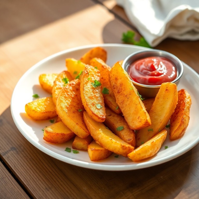 Crispy Air-Fryer Potato Wedges