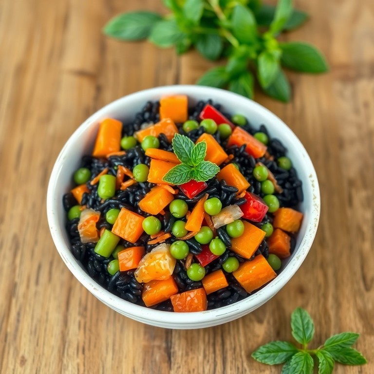 Insalatina di Riso Nero con Verdure Croccanti