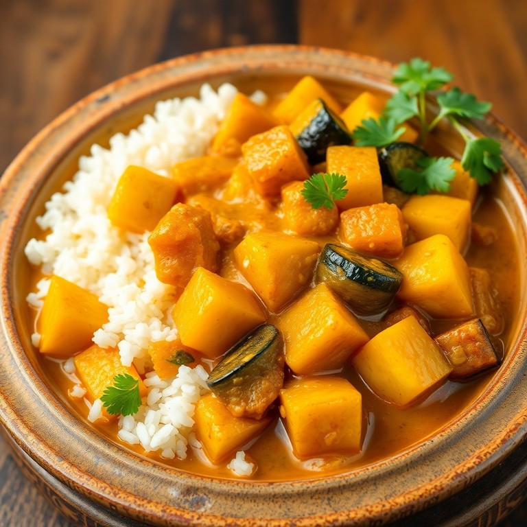 Curry de légumes végétalien aux pommes de terre et riz