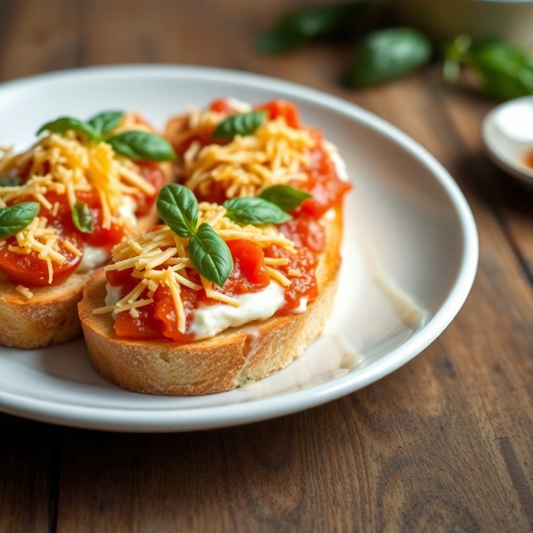 Cheesy Tomato Bruschetta