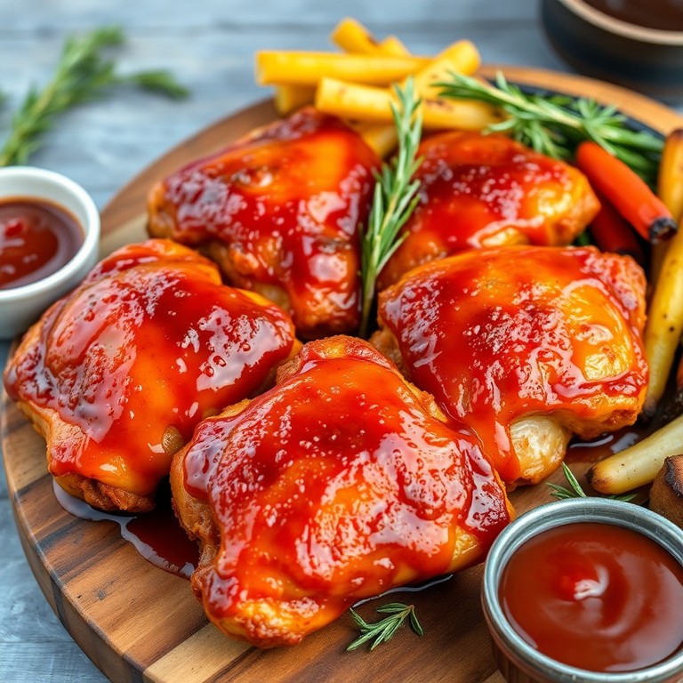 Coxa de Frango ao Molho Barbecue Artesanal