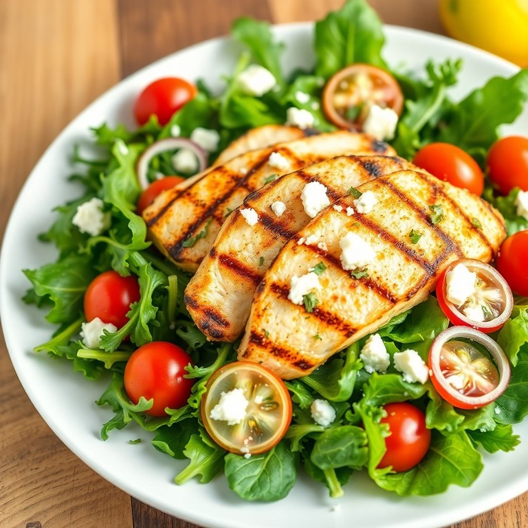 Grilled Lemon Herb Chicken Salad