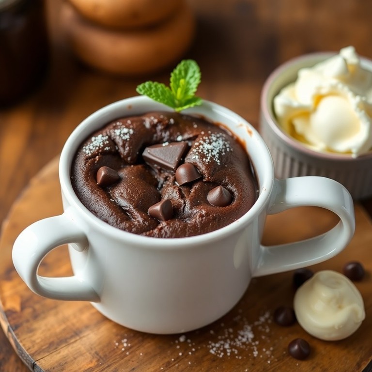 Gâteau au Chocolat en Tasse à la Mode Américaine