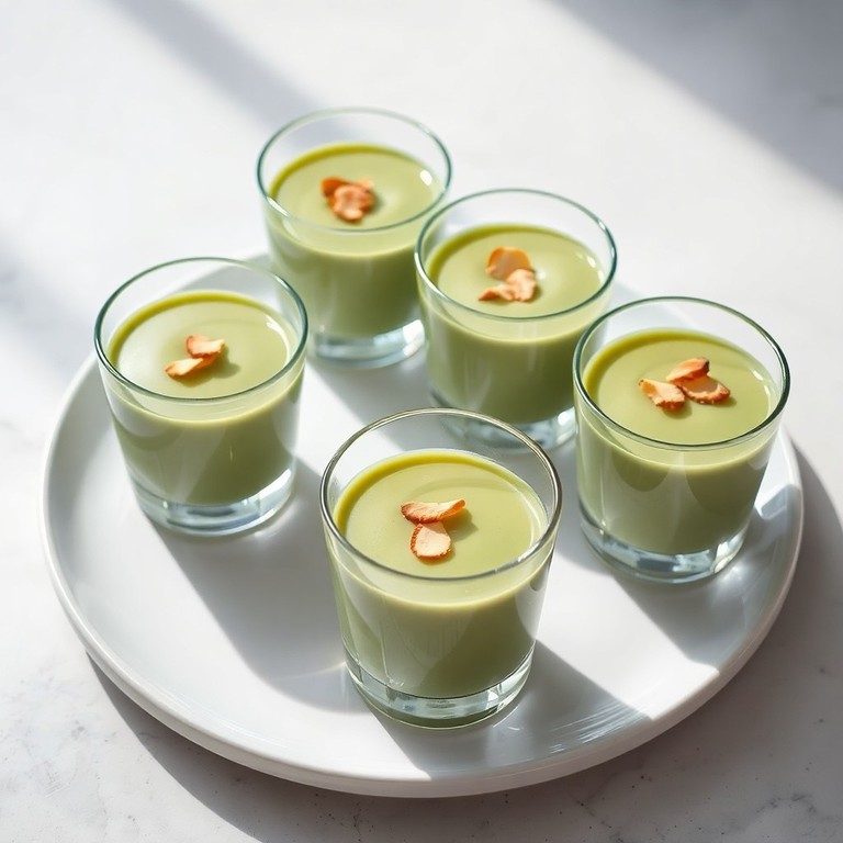 Budino di Tè Matcha e Mandorle con Agar Agar