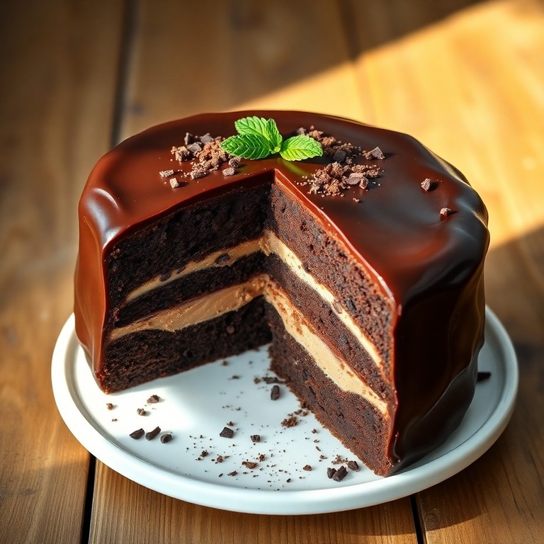 Bolo de Chocolate Clássico com Recheio Cremoso