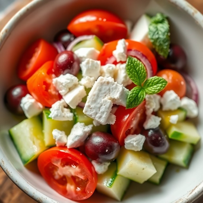 Salade Grecque Fraîche et Légère