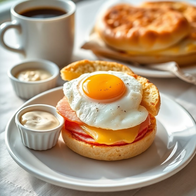 Classieke Eier-Muffin Sandwich