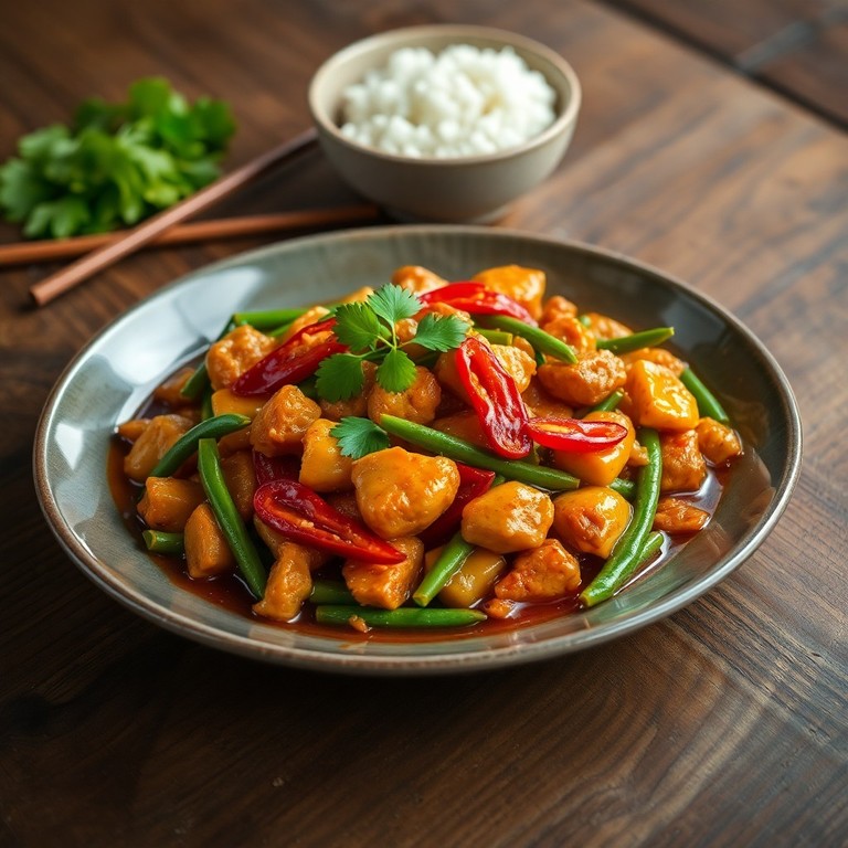 Indonesian Spiced Chicken with Green Beans