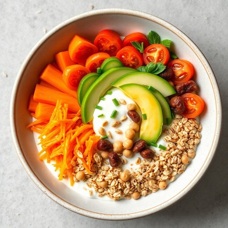 Bouddha Bowl Gourmand à la Skyr et aux Flocons d'Avoine