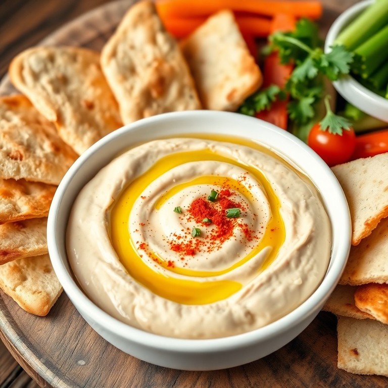 Hummus Tradicional de Tahini y Garbanzos