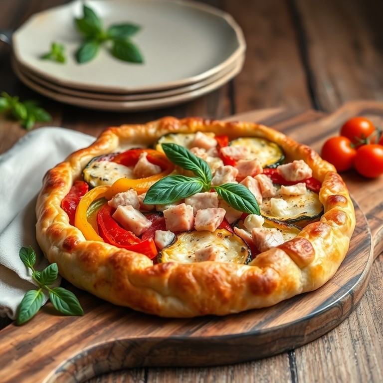 Tarte Salée au Thon et aux Légumes grillés