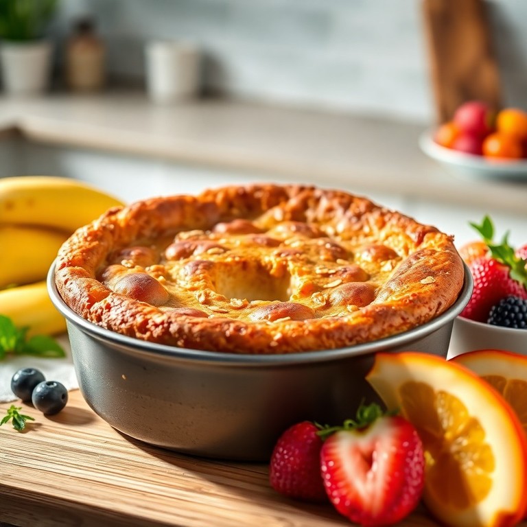 Yogurt Cake with Whey Protein and Oats