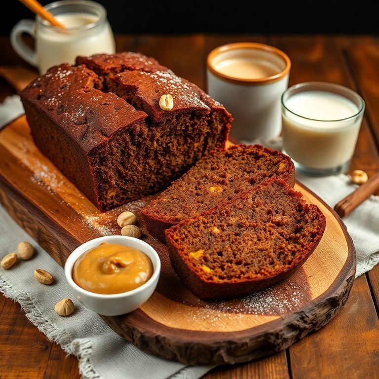 Gâteau à la banane et à la caroube sans gluten