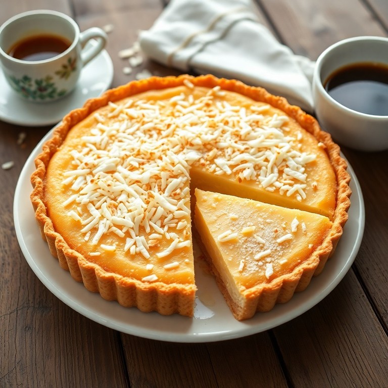 Torta de Leite Condensado e Coco Ralada