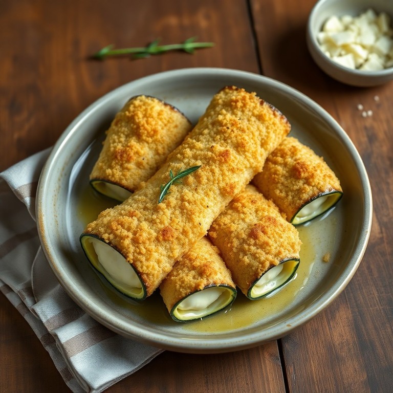 Involtini di Zucchine e Uova al Forno con Margherita