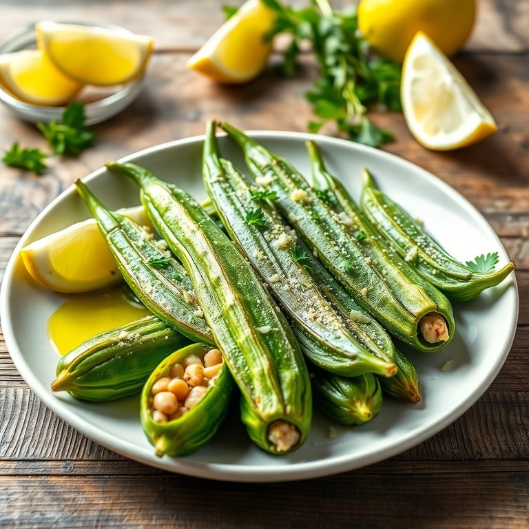 Stuffed Ladyfinger Rolls with Beans and Herbs