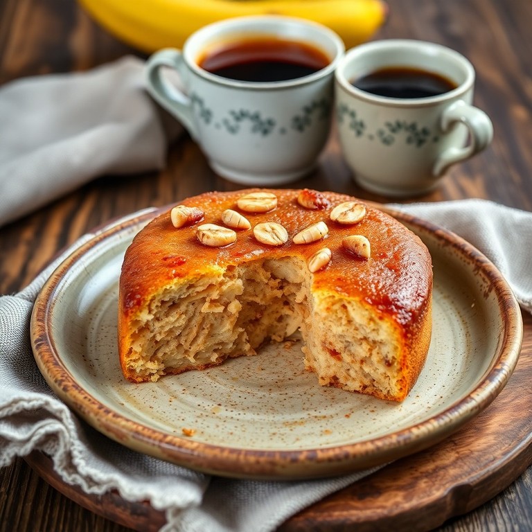 Bolo de Banana com Farinha de Castanha de Caju e Canela